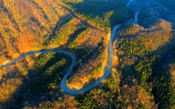 冬日醉美馬鬃嶺 九曲蜿蜒盤山路